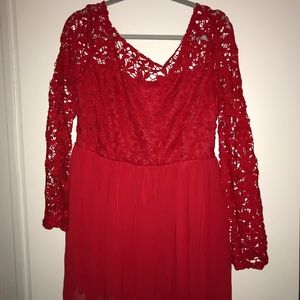 Red Lace Dress